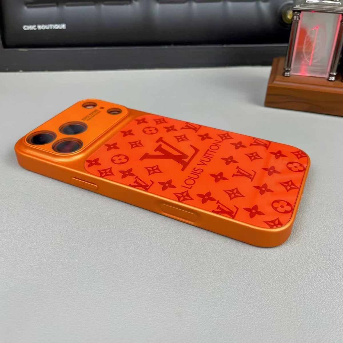Gloss Monogram iPhone Case for 14-18/Pro/Pro Max