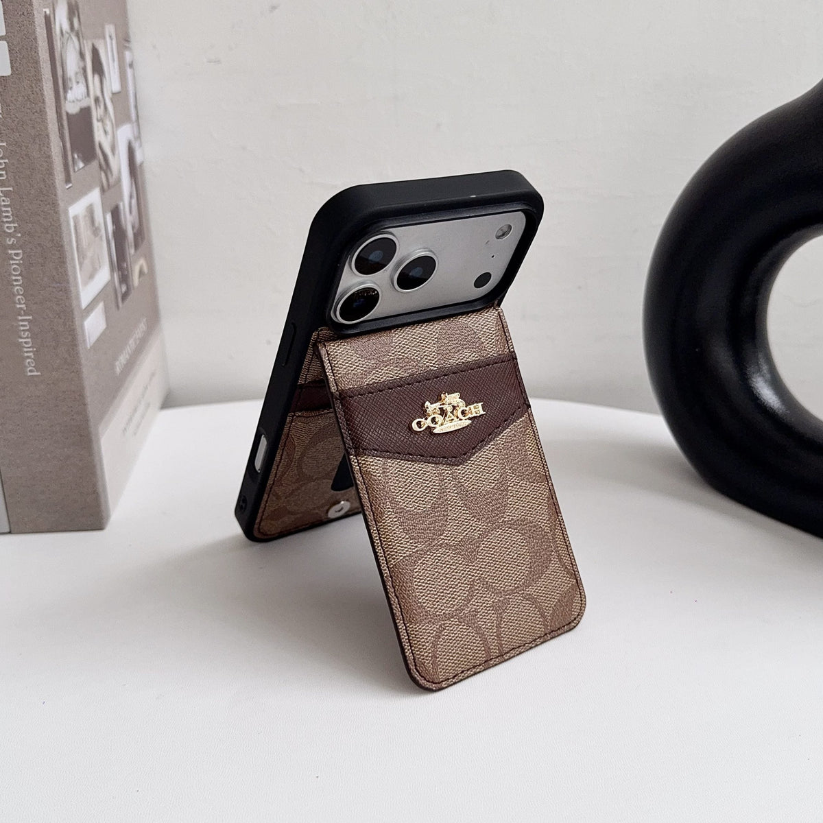 Card Holder Coach iPhone Case for 17 18 series