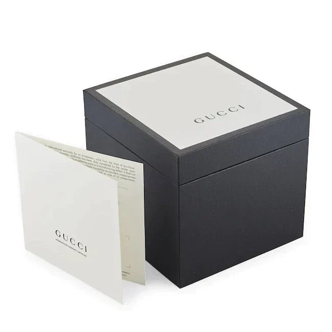 Gucci Ladies G-Gucci Silver Brown Watch