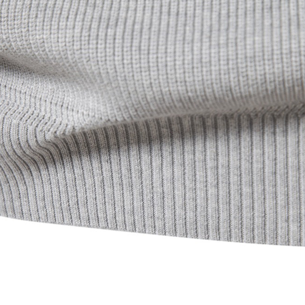 Men's Quarter-Zip Mock Neck Knit Sweater