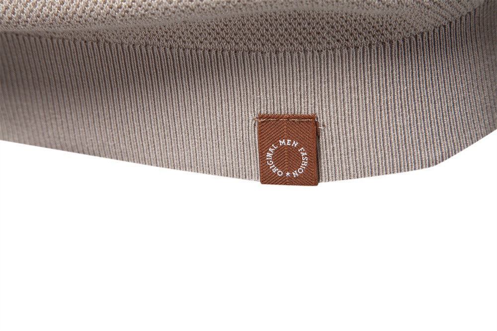 Textured Knit Crew Neck T-Shirt