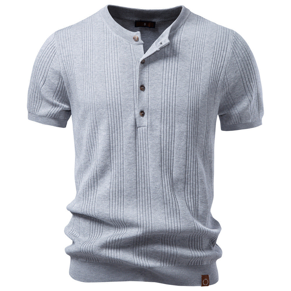 Breathable Knit Polo Shirt