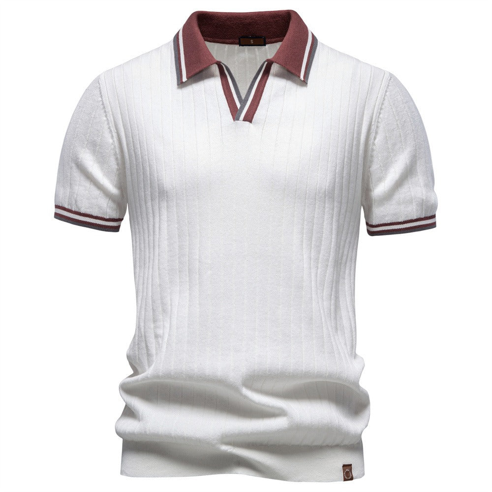 Men’s Heritage Contrast Collar Knit Polo Shirt