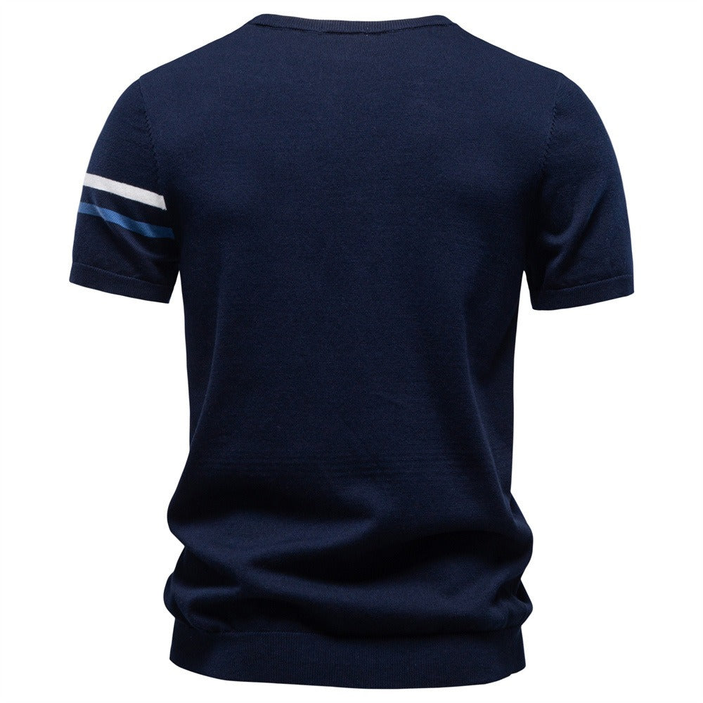 Men’s Cotton Crew Neck Knit T-Shirt