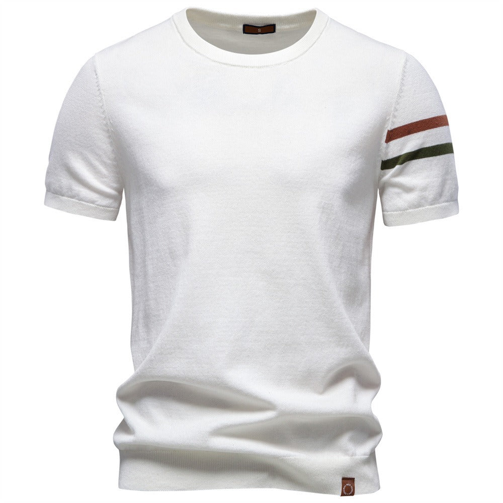 Men’s Cotton Crew Neck Knit T-Shirt