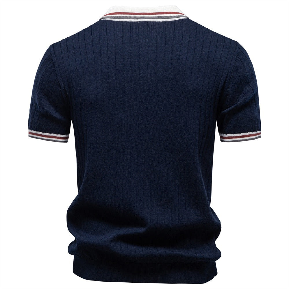 Men’s Heritage Contrast Collar Knit Polo Shirt