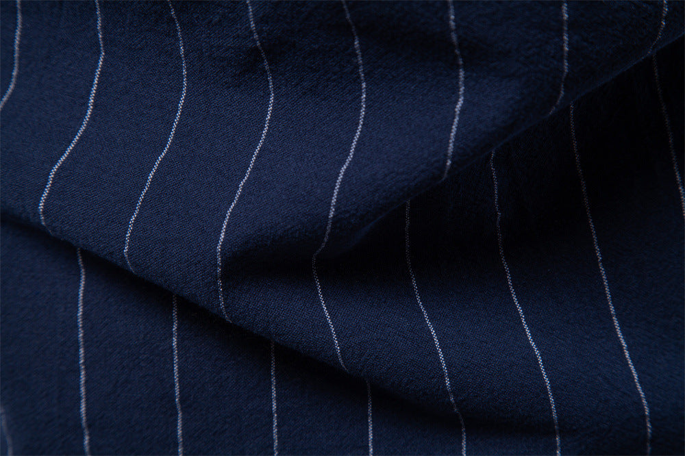 Vertical Stripe Short Shirt