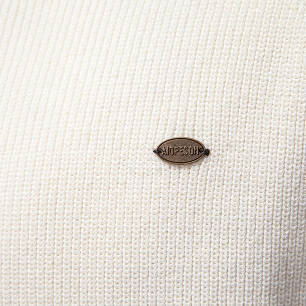 Men's Quarter-Zip Mock Neck Knit Sweater