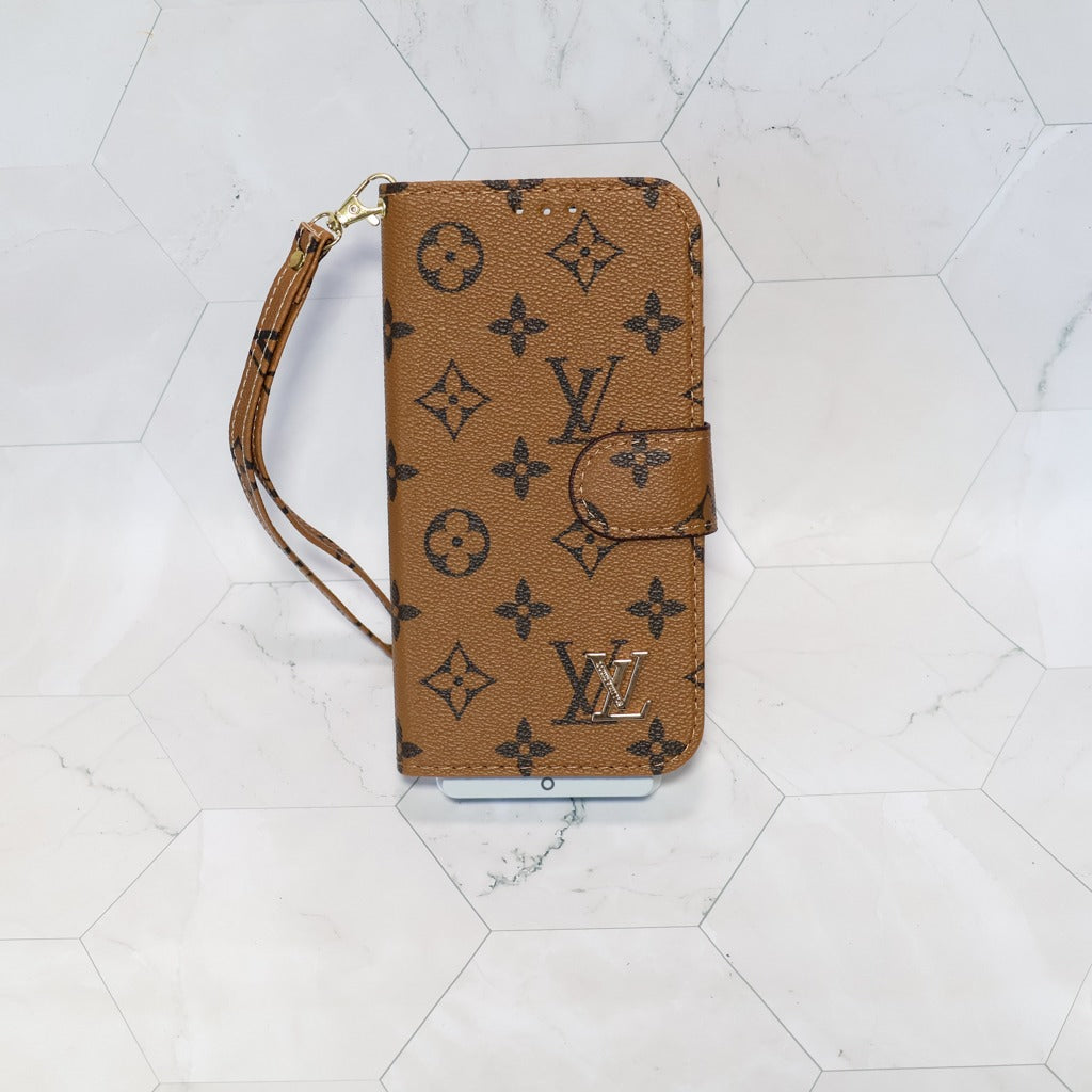 Classic Leather Wallet iPhone Case 14-18 Pro Max Plus Air