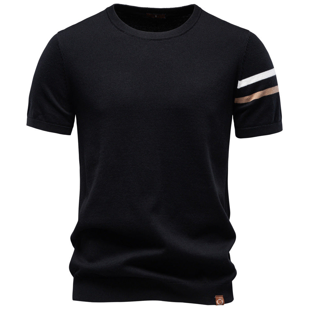 Men’s Cotton Crew Neck Knit T-Shirt