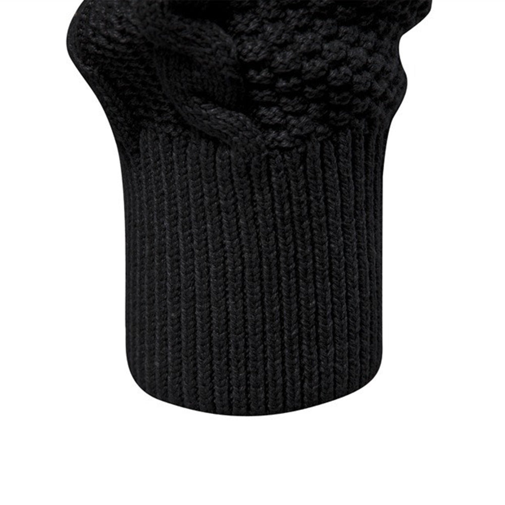 Men's Zip-Neck Cable-Knit Sweater