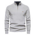 Men's Quarter-Zip Mock Neck Knit Sweater