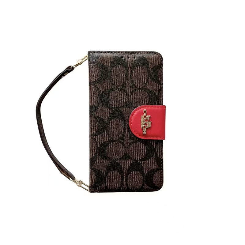 Designer Coach Phone Case Wallet Style for iPhone 12 13 14 15 16 17 18