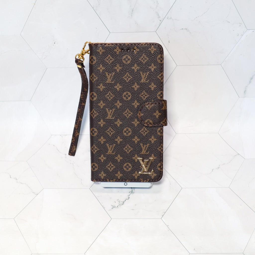 Classic Leather Wallet iPhone Case 14-18 Pro Max Plus Air