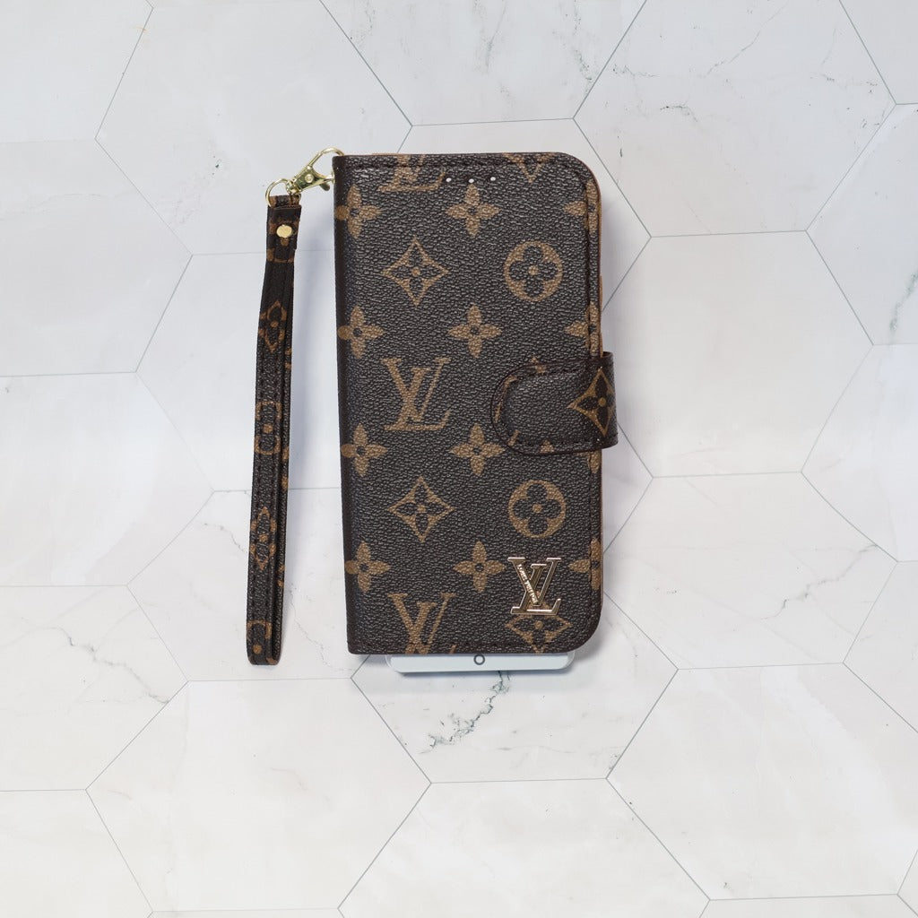 Classic Leather Wallet iPhone Case 14-18 Pro Max Plus Air