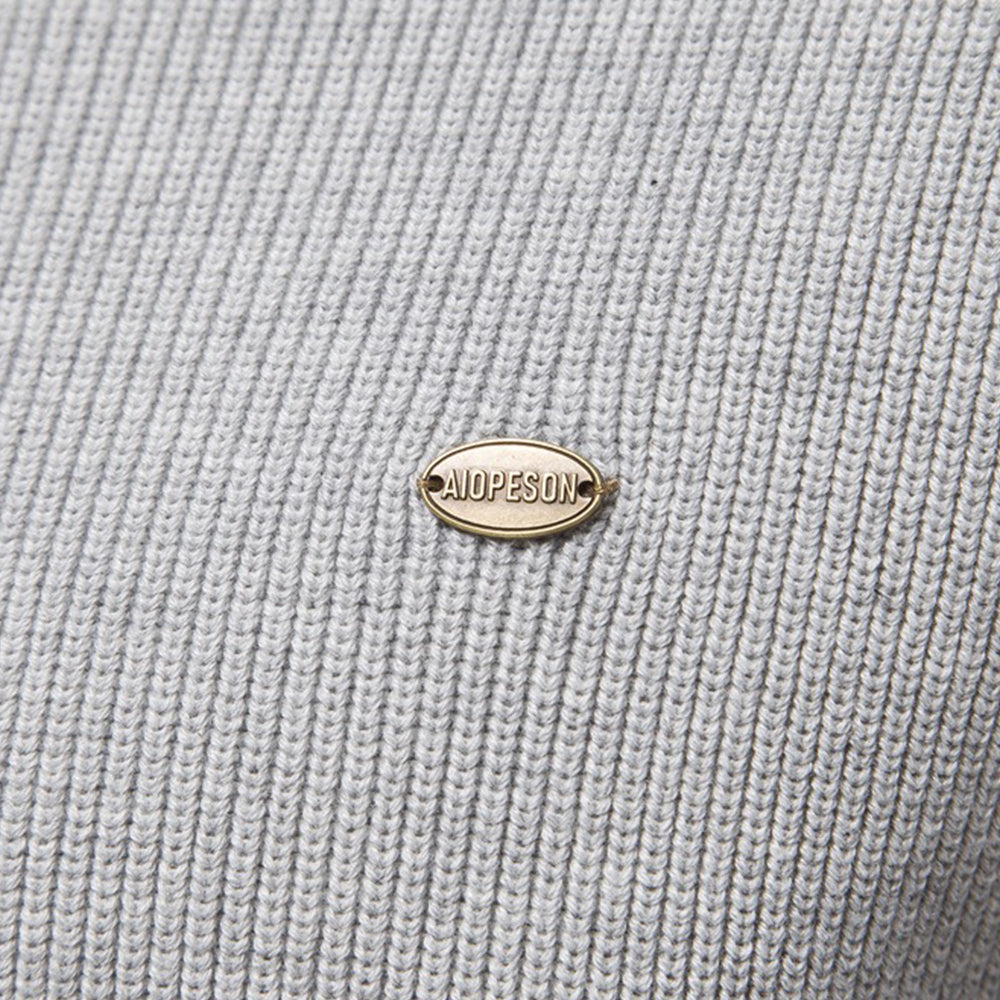 Men's Quarter-Zip Mock Neck Knit Sweater