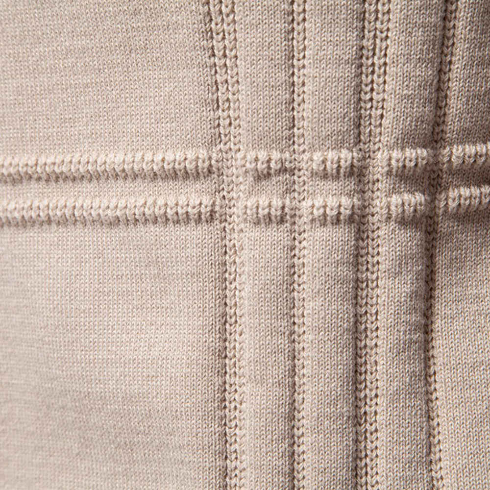 Men's Textured Crew Neck Knit Sweater