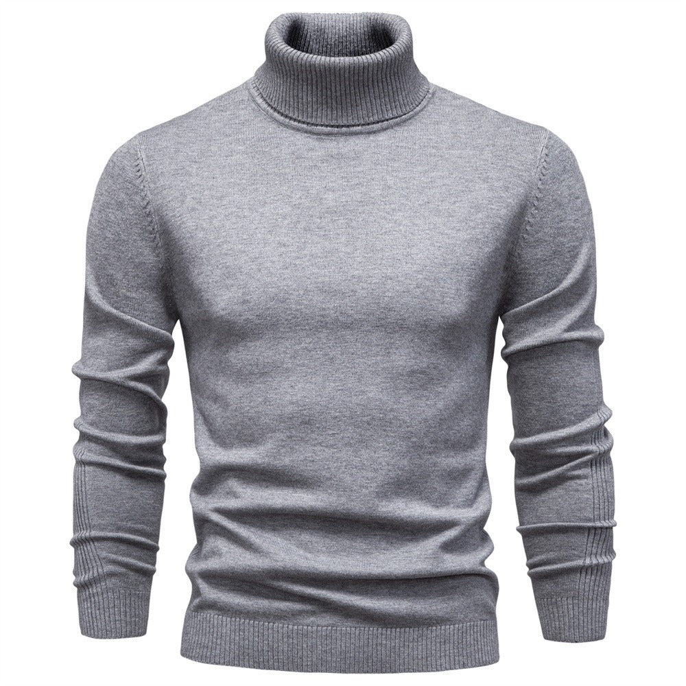Men's Classic Turtleneck Knit Sweater