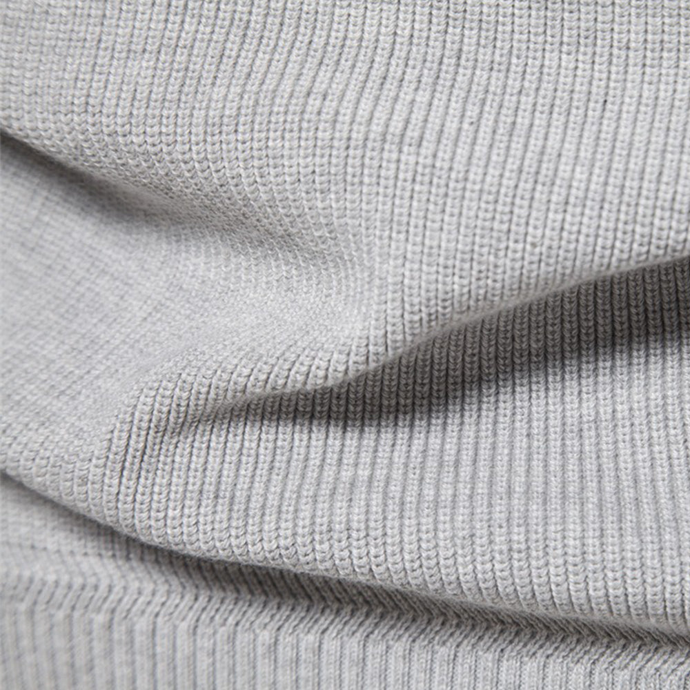Men's Quarter-Zip Mock Neck Knit Sweater