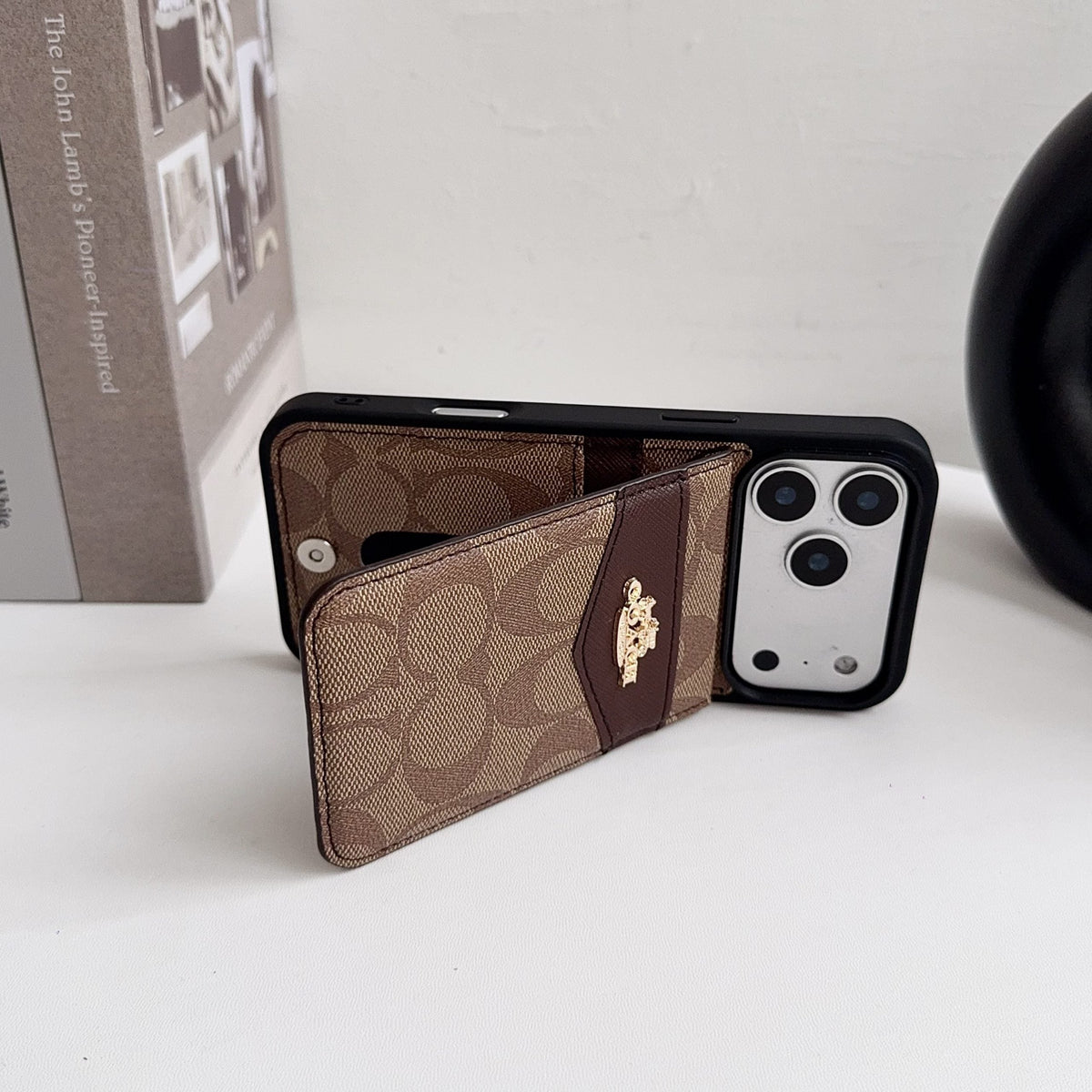 Card Holder Coach iPhone Case for 17 18 series