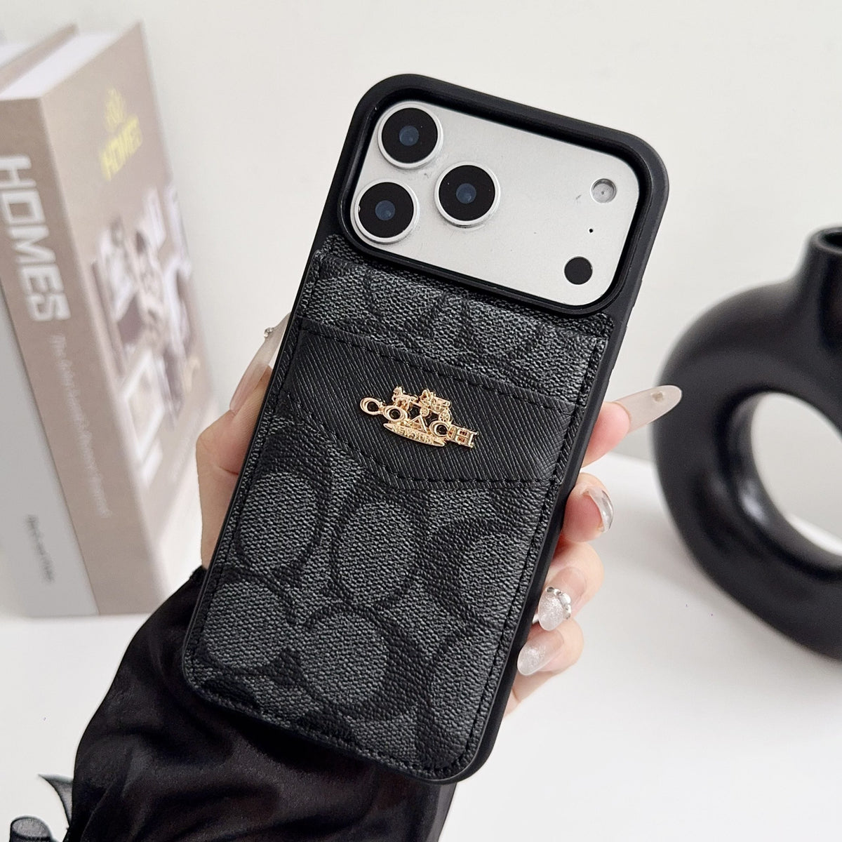 Card Holder Coach iPhone Case for 17 18 series