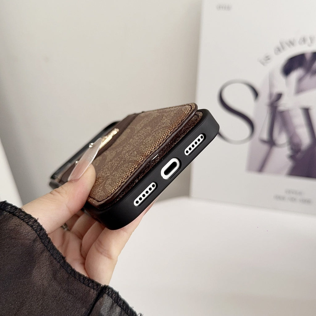 Card Holder Coach iPhone Case for 17 18 series