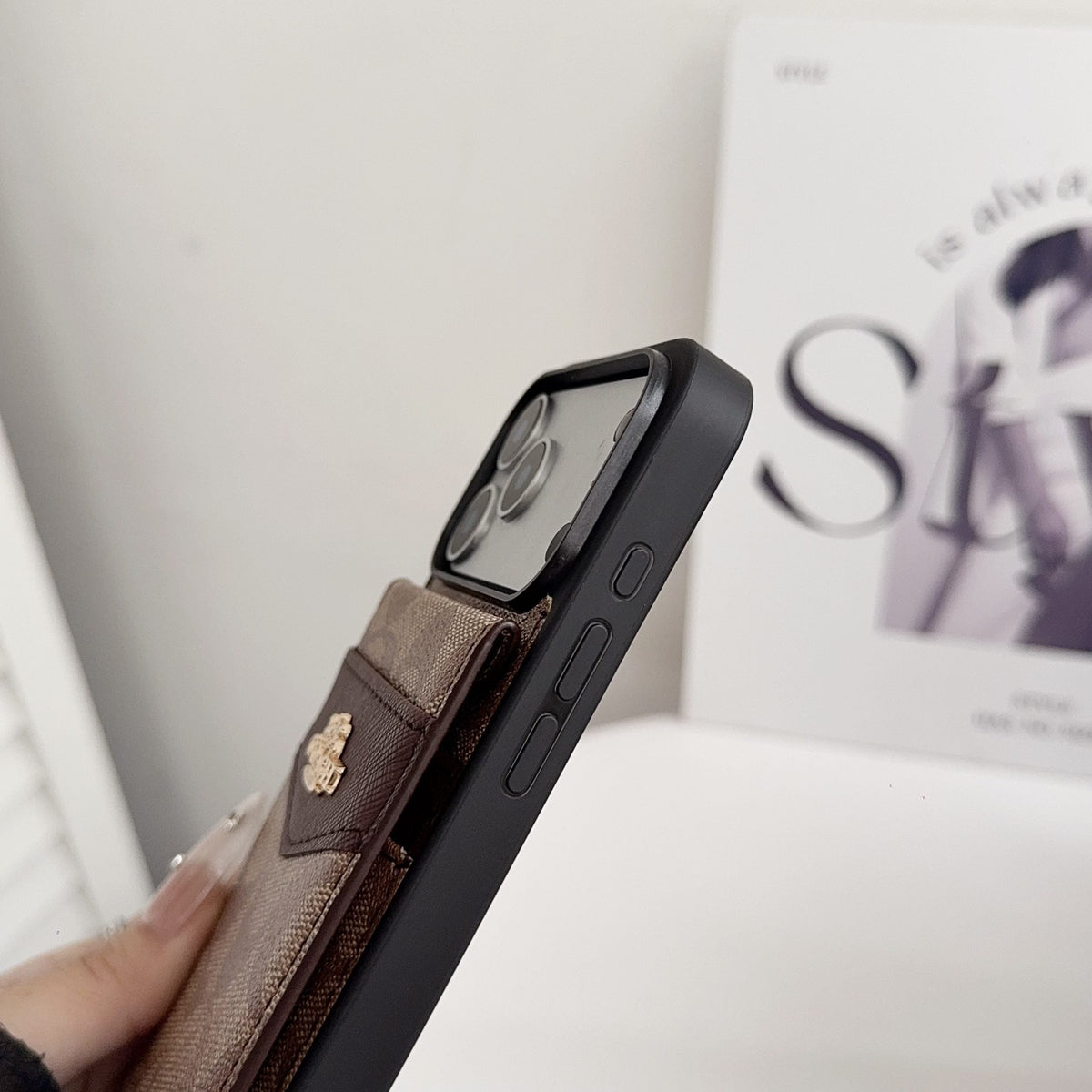 Card Holder Coach iPhone Case for 17 18 series