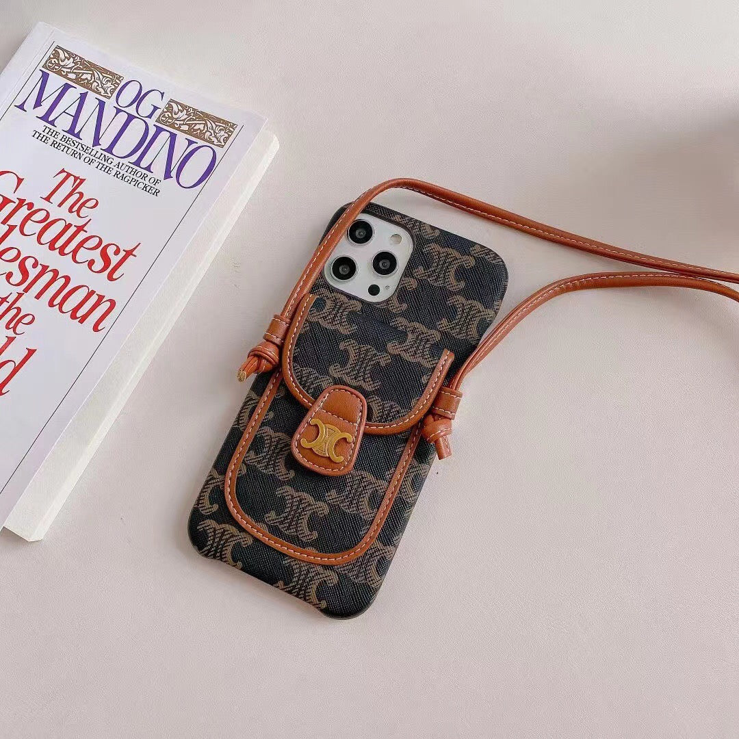 Luxury CrossBody iPhone Case for iPhone 11 12 13 14 15 16 17 18 Pro Max
