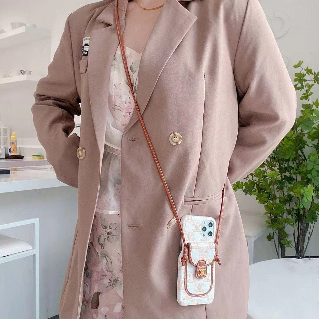 Luxury CrossBody iPhone Case for iPhone 11 12 13 14 15 16 17 18 Pro Max