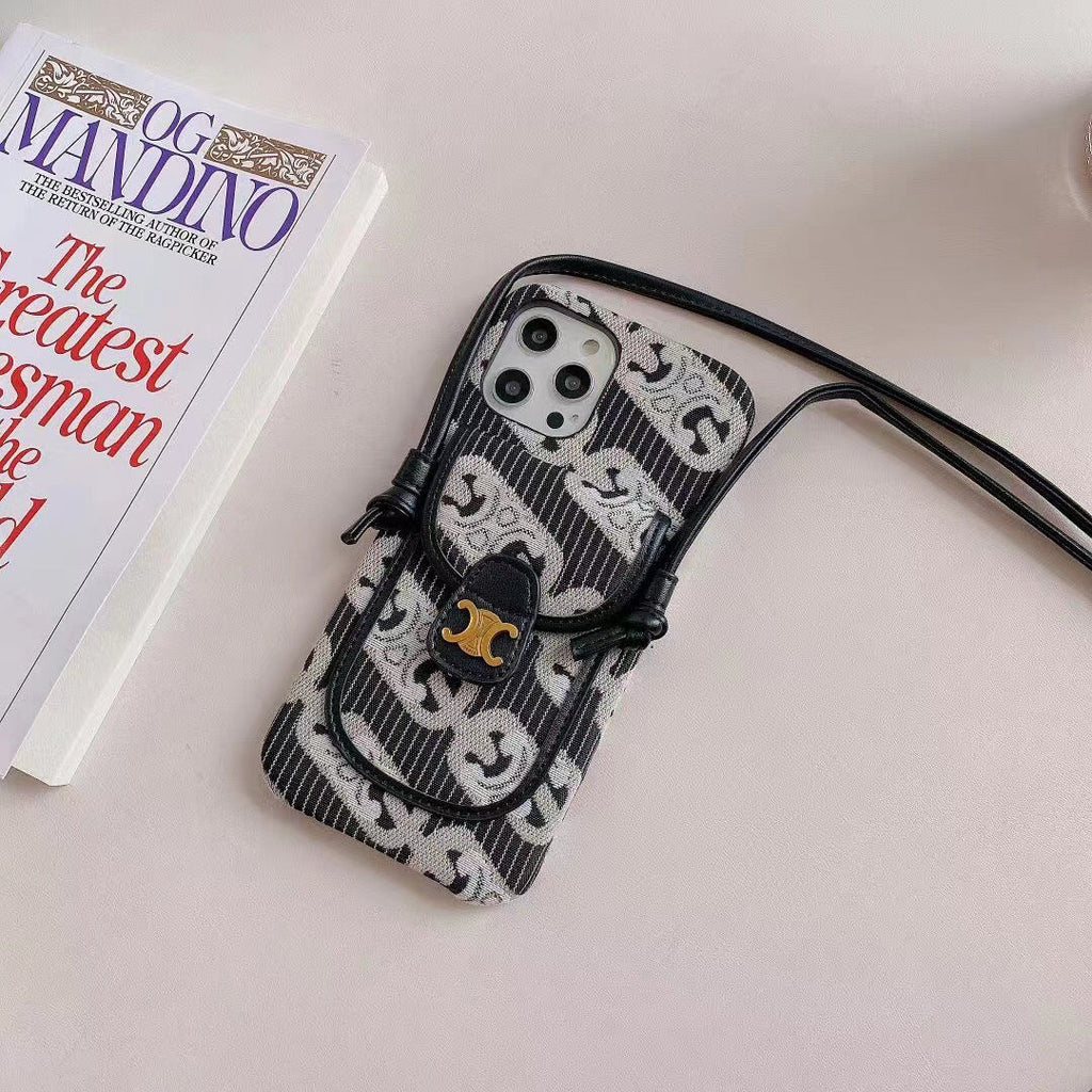 Luxury CrossBody iPhone Case for iPhone 11 12 13 14 15 16 17 18 Pro Max