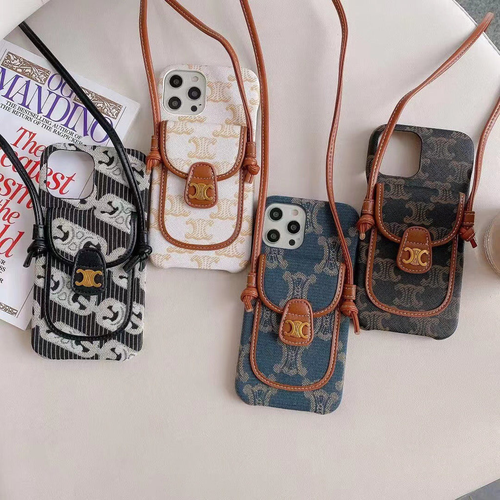 Luxury CrossBody iPhone Case for iPhone 11 12 13 14 15 16 17 18 Pro Max