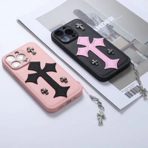 Chrome Hearts Cross Phone Case iPhone 11 12 13 14 15 16 17 18