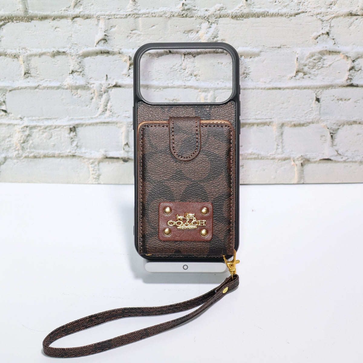 Coach Card Holder Case iPhone 1218/Pro/Pro Max/Plus