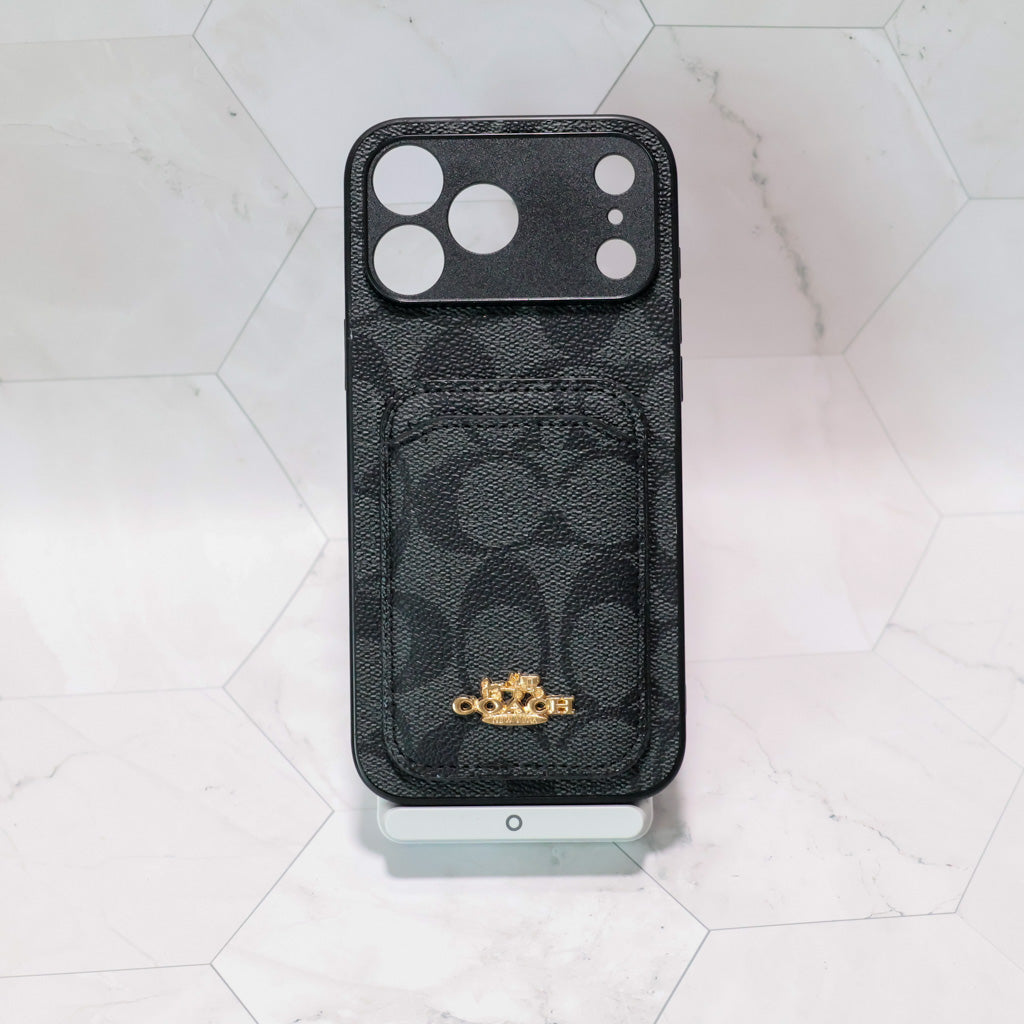 Coach Card Holder Phone Case For 1218 / Pro / Pro Max