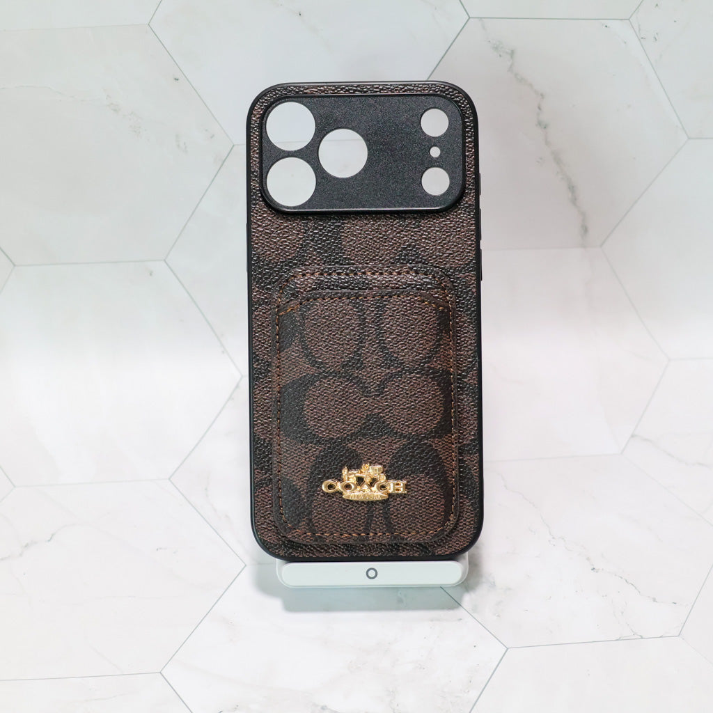 Coach Card Holder Phone Case For 1218 / Pro / Pro Max
