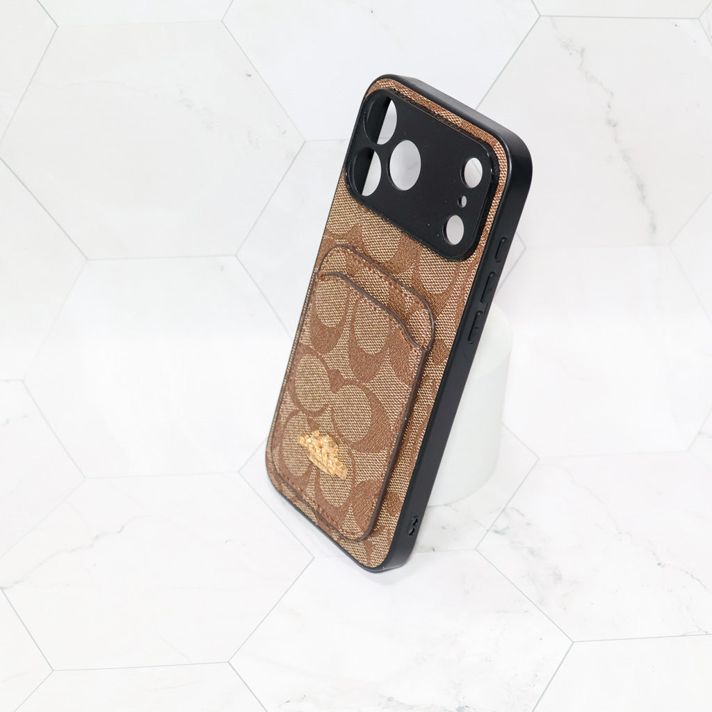 Coach Card Holder Phone Case For 1218 / Pro / Pro Max
