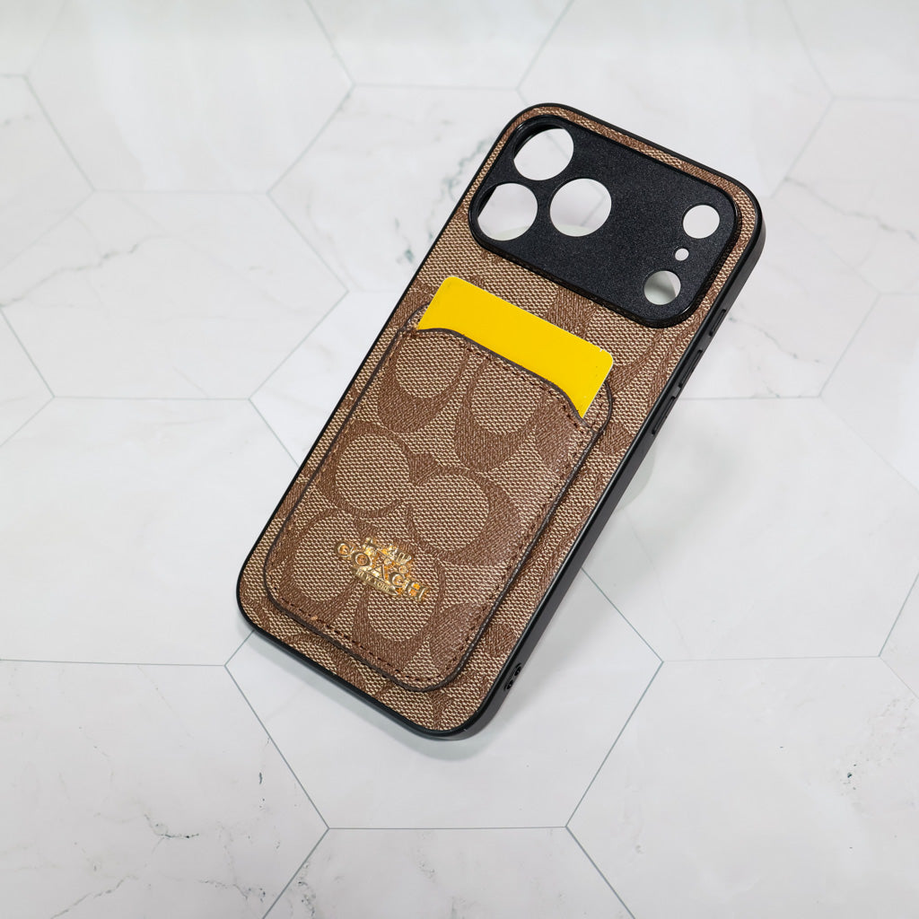 Coach Card Holder Phone Case For 1218 / Pro / Pro Max