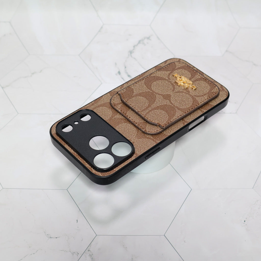 Coach Card Holder Phone Case For 1218 / Pro / Pro Max