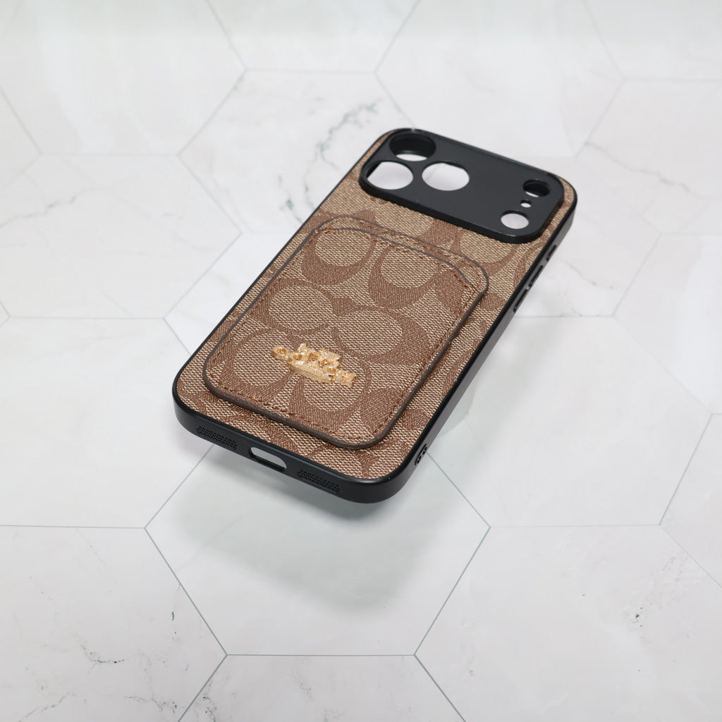 Coach Card Holder Phone Case For 1218 / Pro / Pro Max