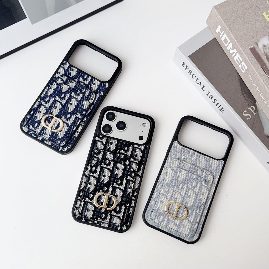 Dior Phone Case Card Holder for iPhone 18 Series