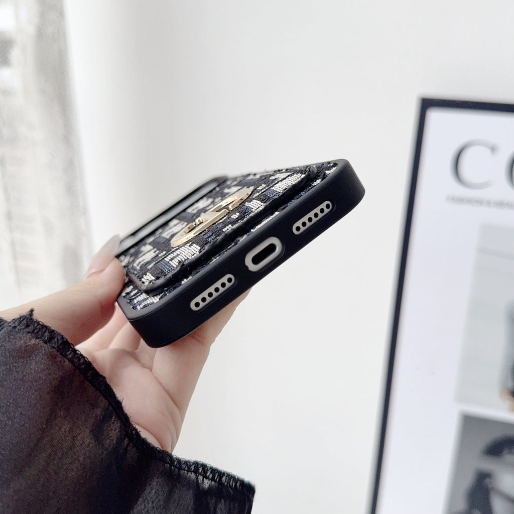 Dior Phone Case Card Holder for iPhone 18 Series