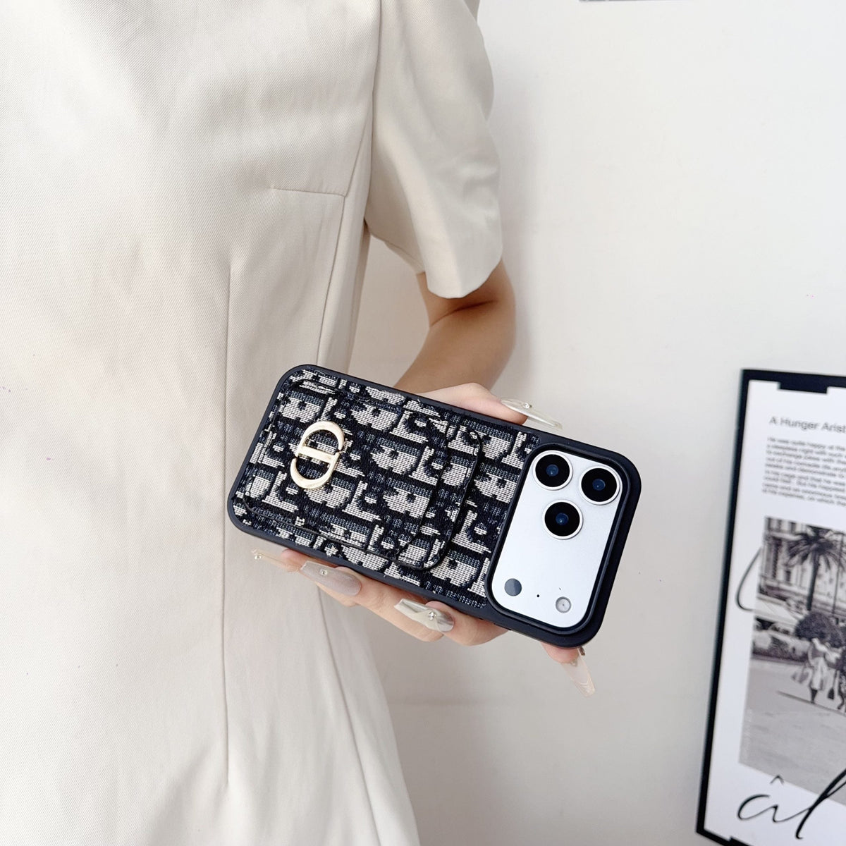 Dior Phone Case Card Holder for iPhone 18 Series