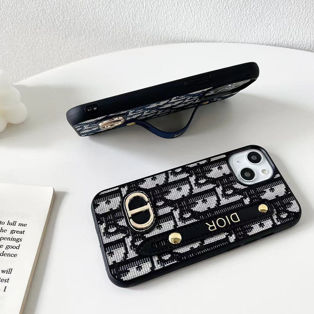 Dior Phone Case iPhone 13 11 12 14 15 16 17 18Pro Max Plus Hand Strap