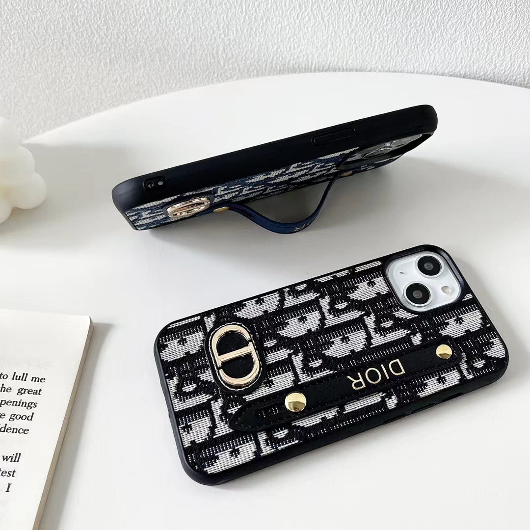 Dior Phone Case iPhone 13 11 12 14 15 16 17 18Pro Max Plus Hand Strap
