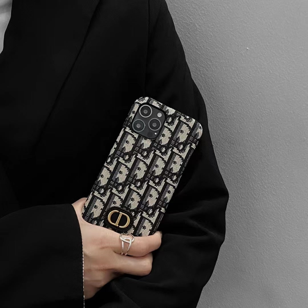 Dior Design Phone Case for 11 12 13 14 15 16 17 18Pro Max Plus