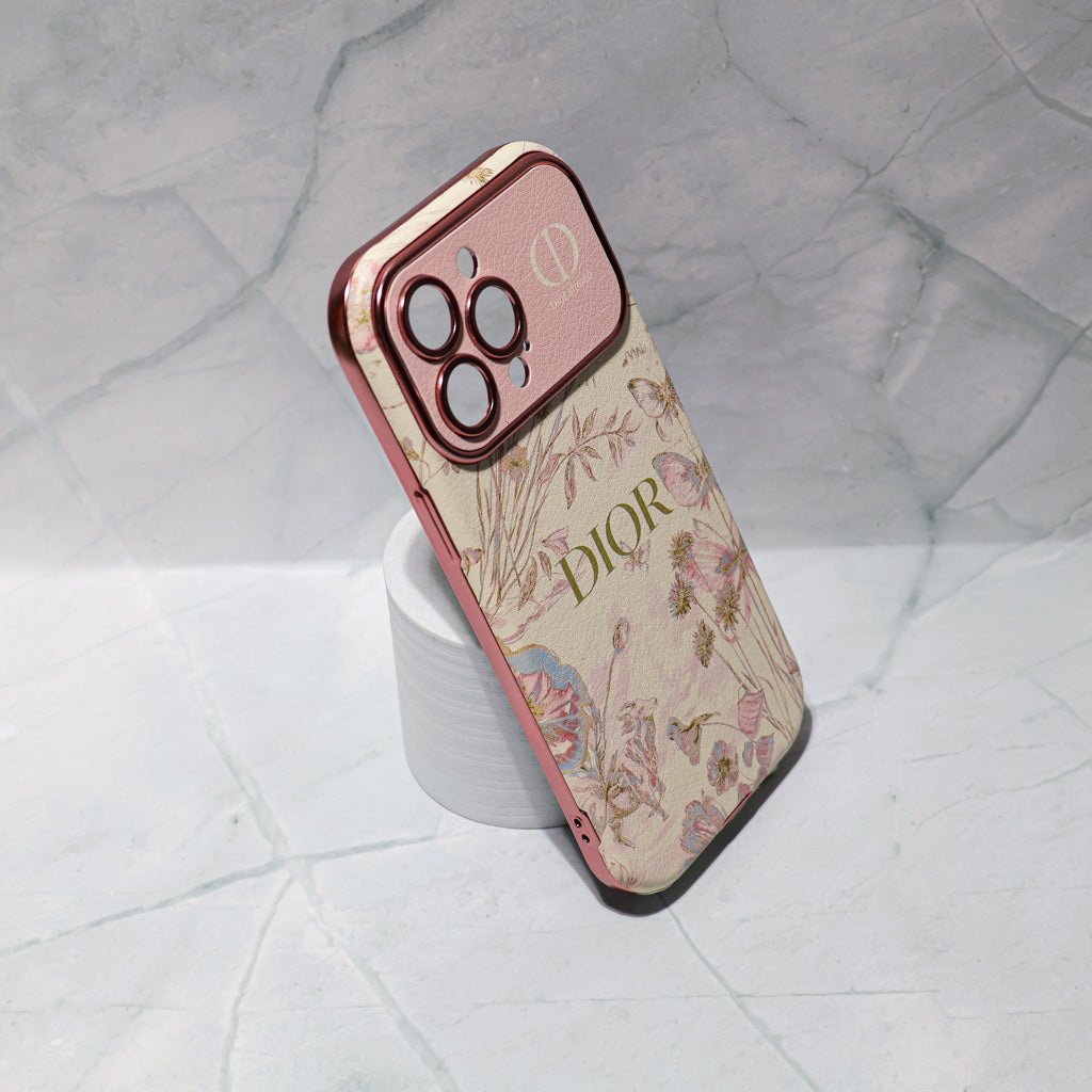 Dior Case Flower Style for iPhone 13 14 15 16 17 18/ Pro / Pro Max