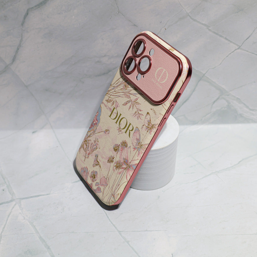 Dior Case Flower Style for iPhone 13 14 15 16 17 18/ Pro / Pro Max
