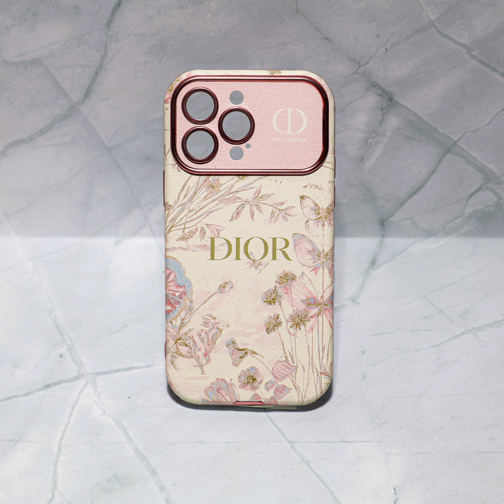 Dior Case Flower Style for iPhone 13 14 15 16 17 18/ Pro / Pro Max