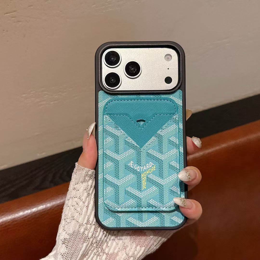 Goyard Magnet Card Holder Phone Case iPhone 1318 / Pro / Pro Max / Plus / Air