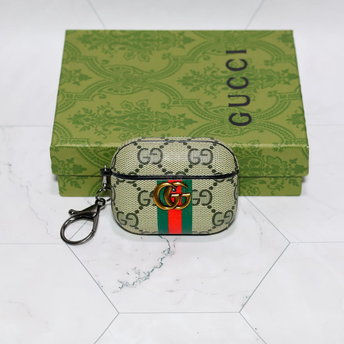 Airpods Case Gucci Style for 2, 3, 4, and Pro